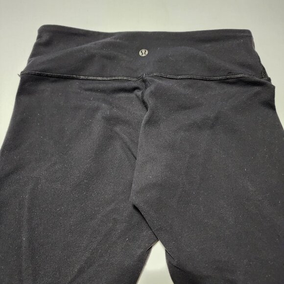 Lululemon Black Luon Mid Rise Wunder Under Tights - Picture 4 of 6